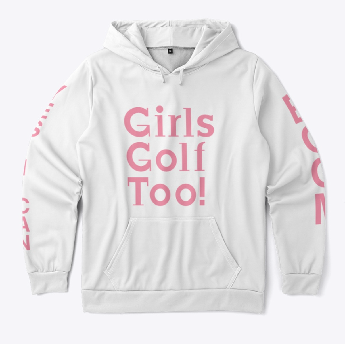 Girls Golf Too Hoodie
